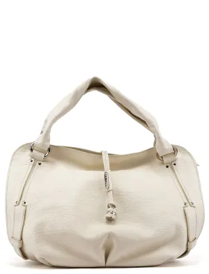 White Leather Bittersweet Hobo Bag