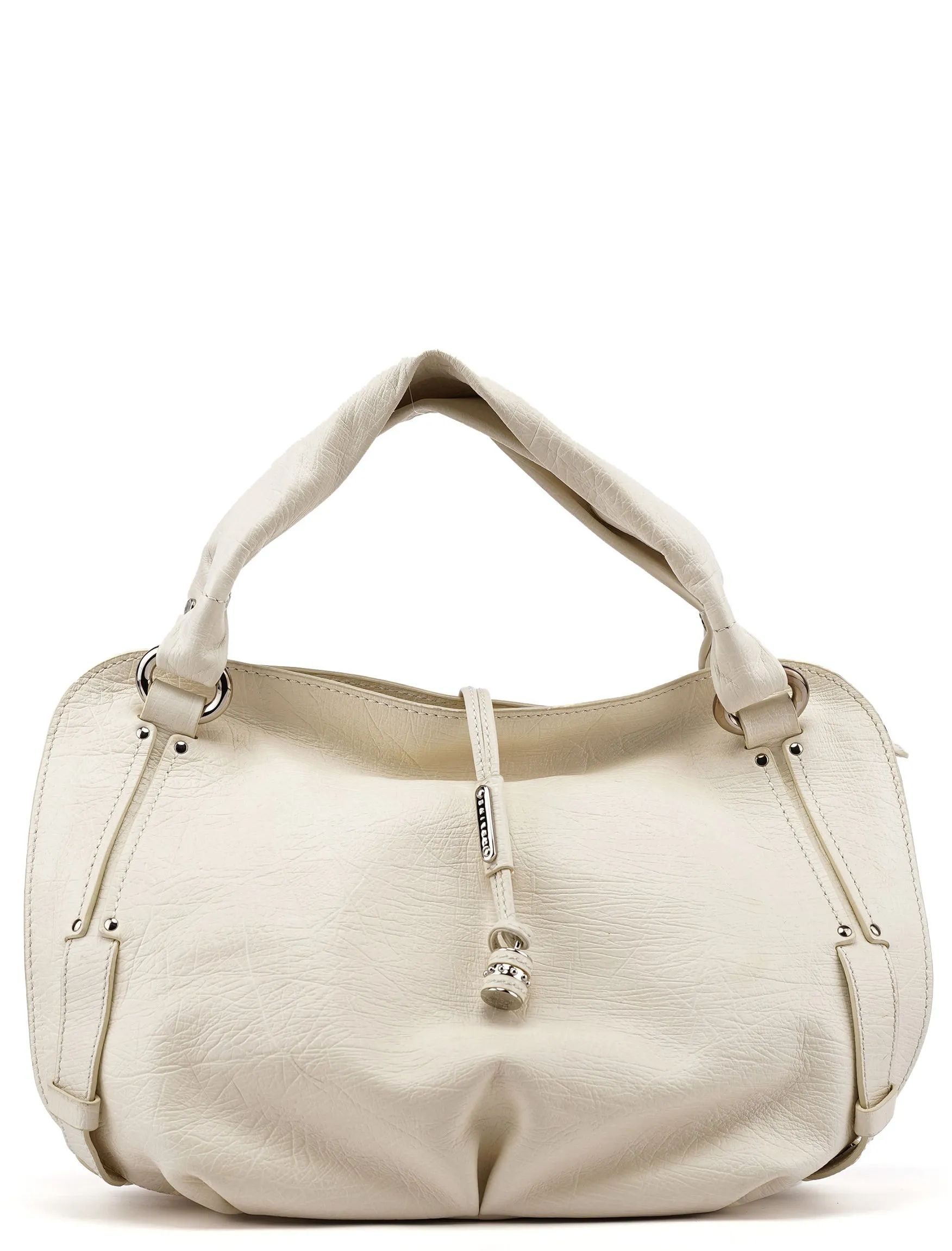 White Leather Bittersweet Hobo Bag