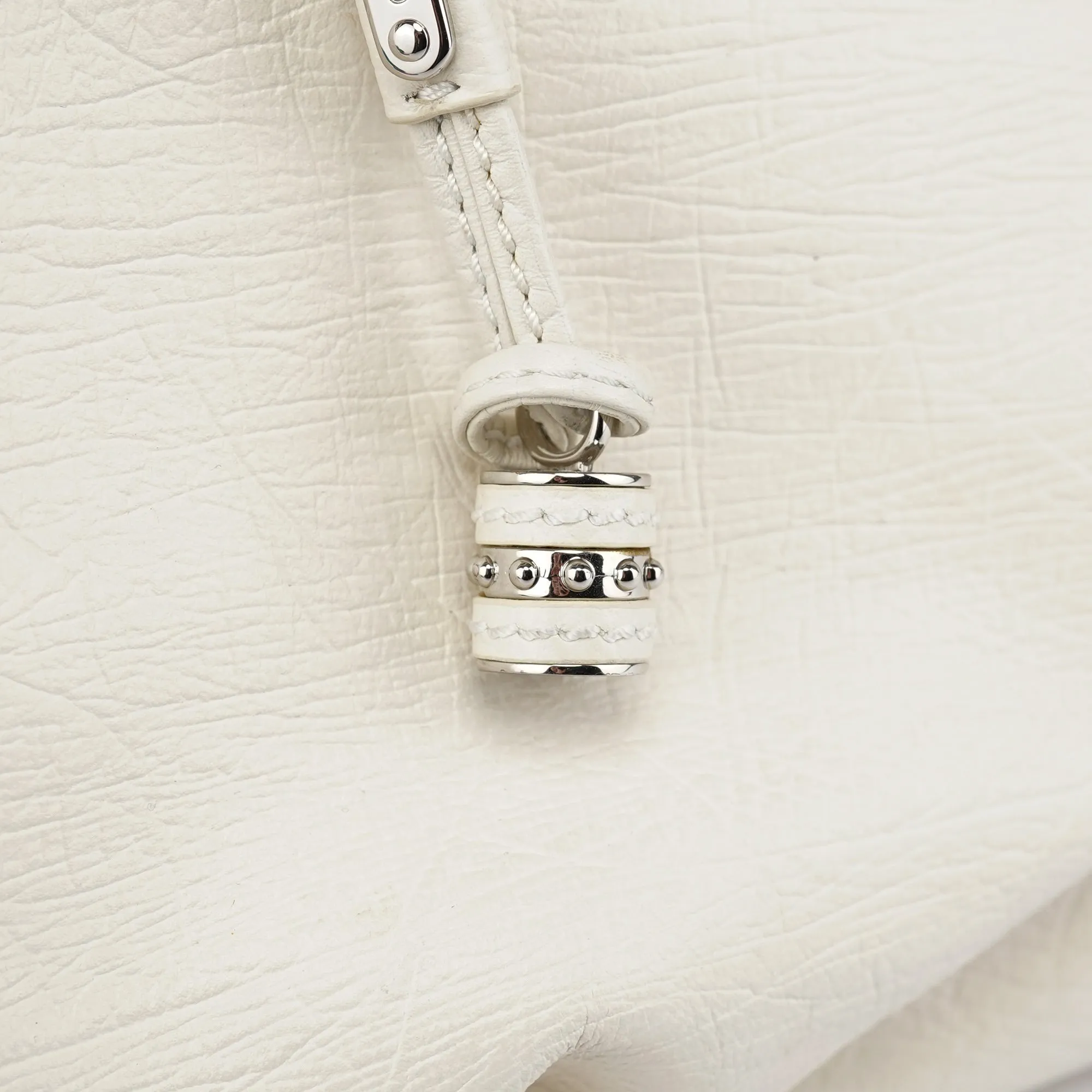White Leather Bittersweet Hobo Bag