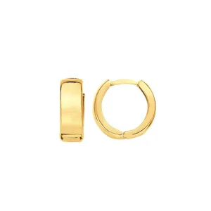 Wide Huggie Earrings
