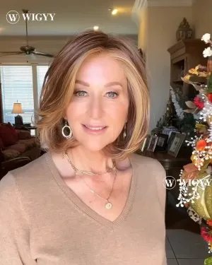 Wigyy Higlighted Side-Parting Elegant Wig