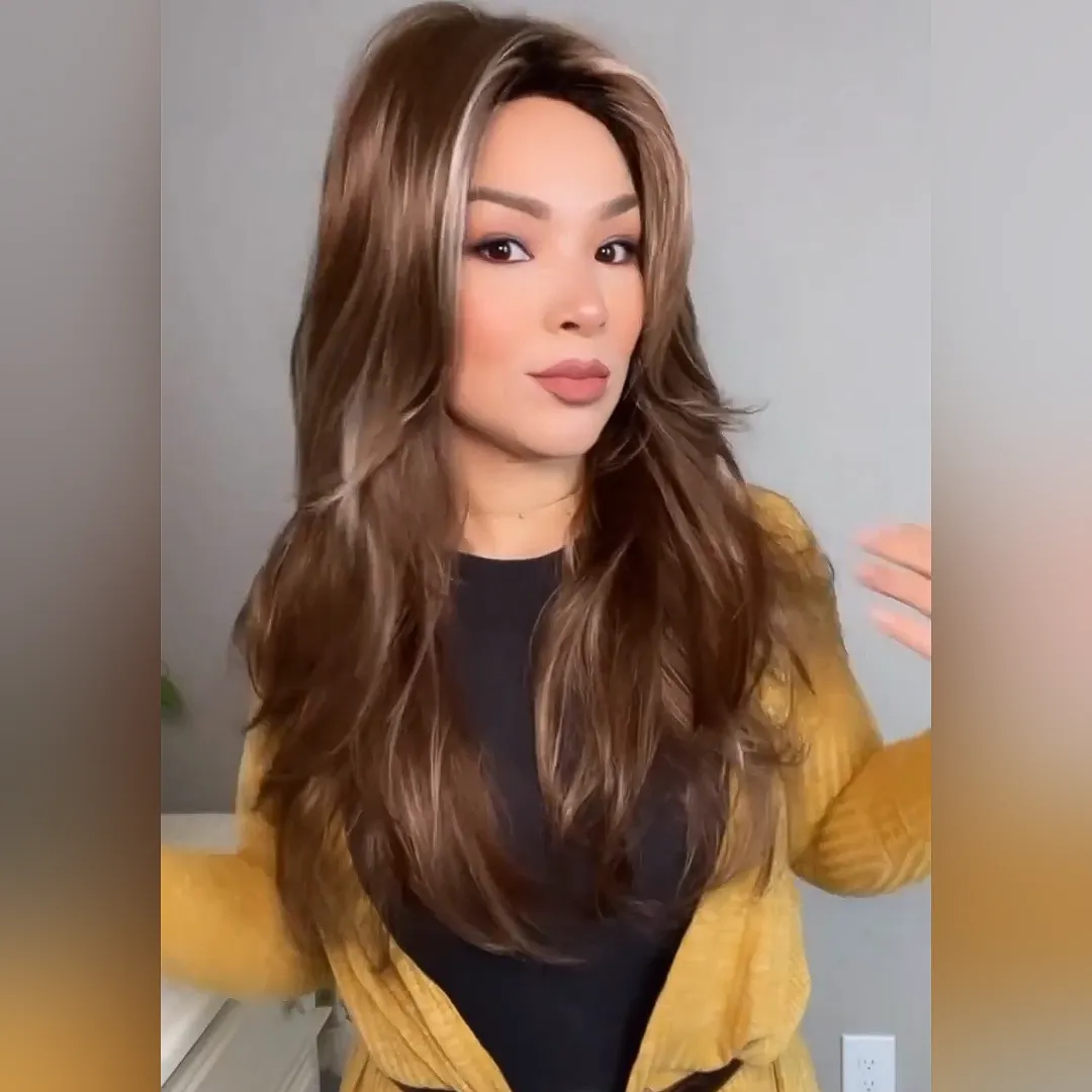 Wigyy Long Straight Elegant Wig