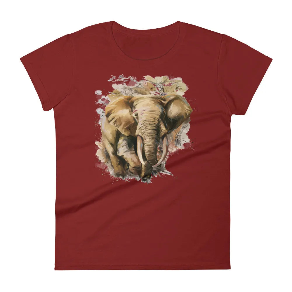 Wild Elephant- Women's short sleeve t-shirt