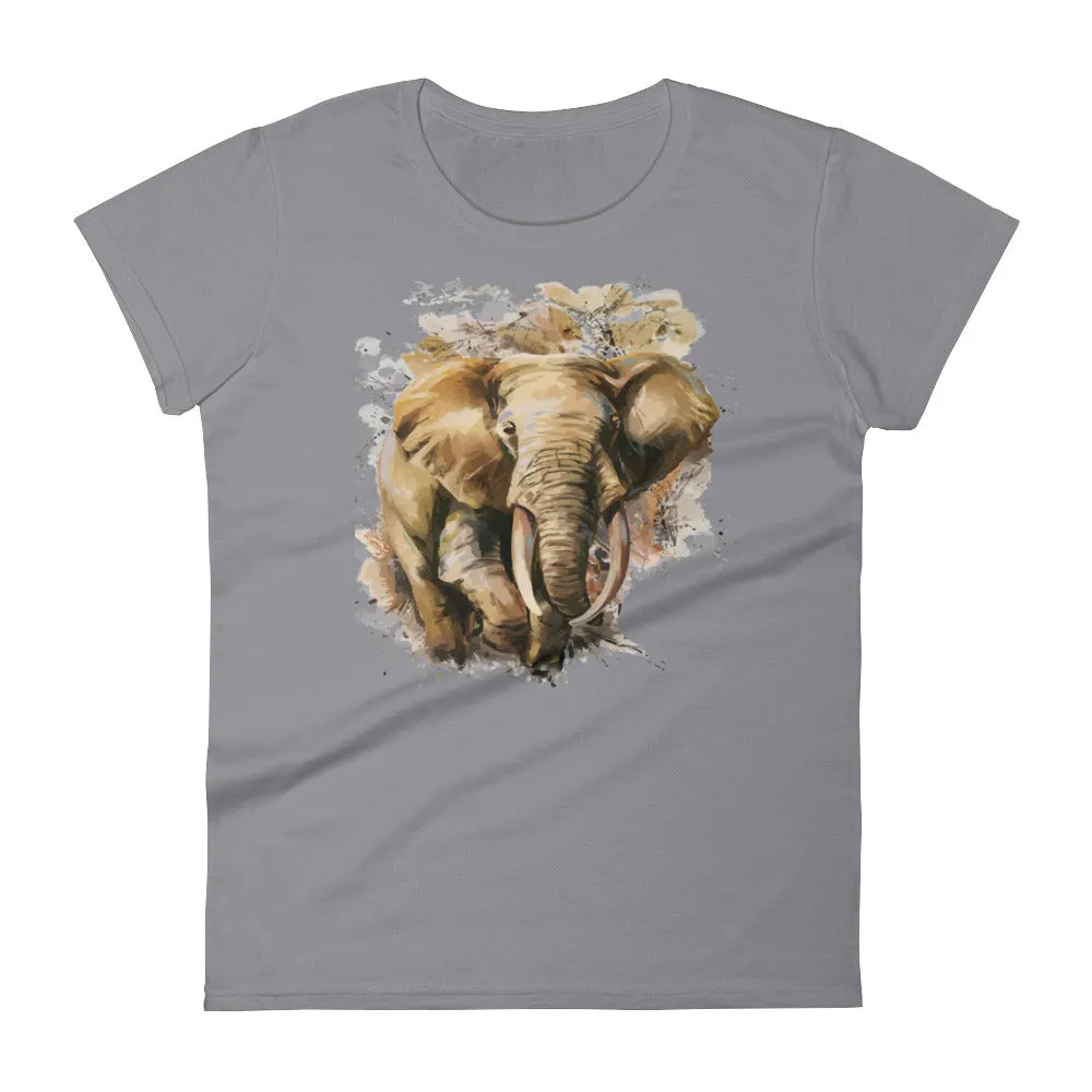 Wild Elephant- Women's short sleeve t-shirt