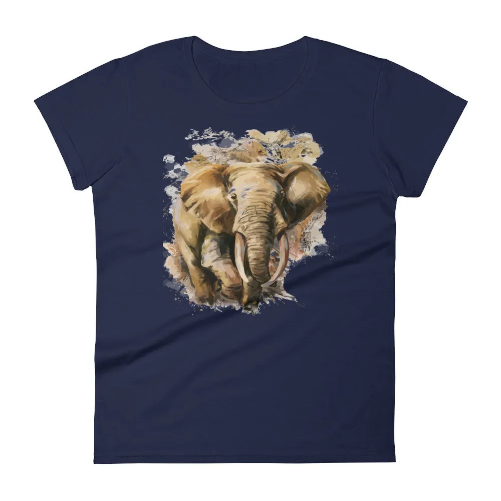 Wild Elephant- Women's short sleeve t-shirt