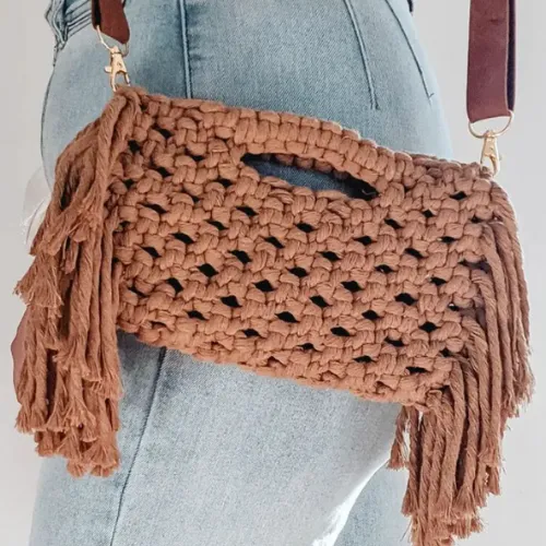 Wildmoon Threads Macrame Crossbody Bag