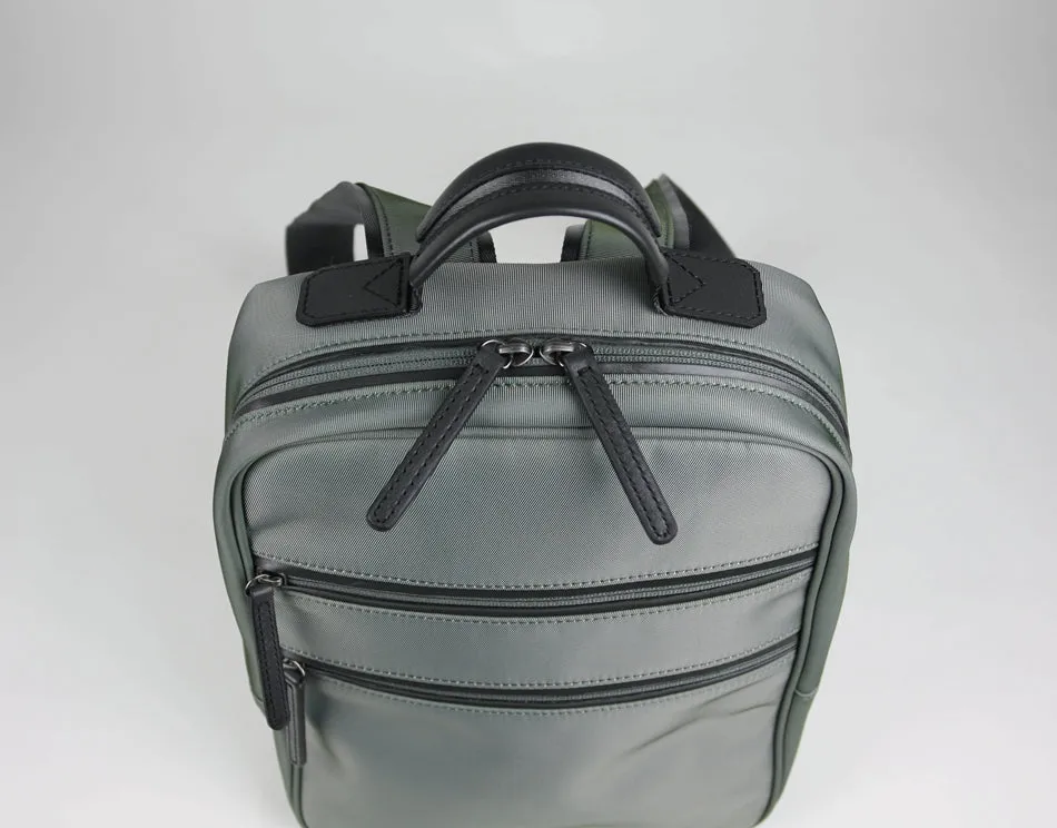 Womens Nylon Backpack Bag Khaki Best Satchel Backpack Nylon School Rucksack for Ladies