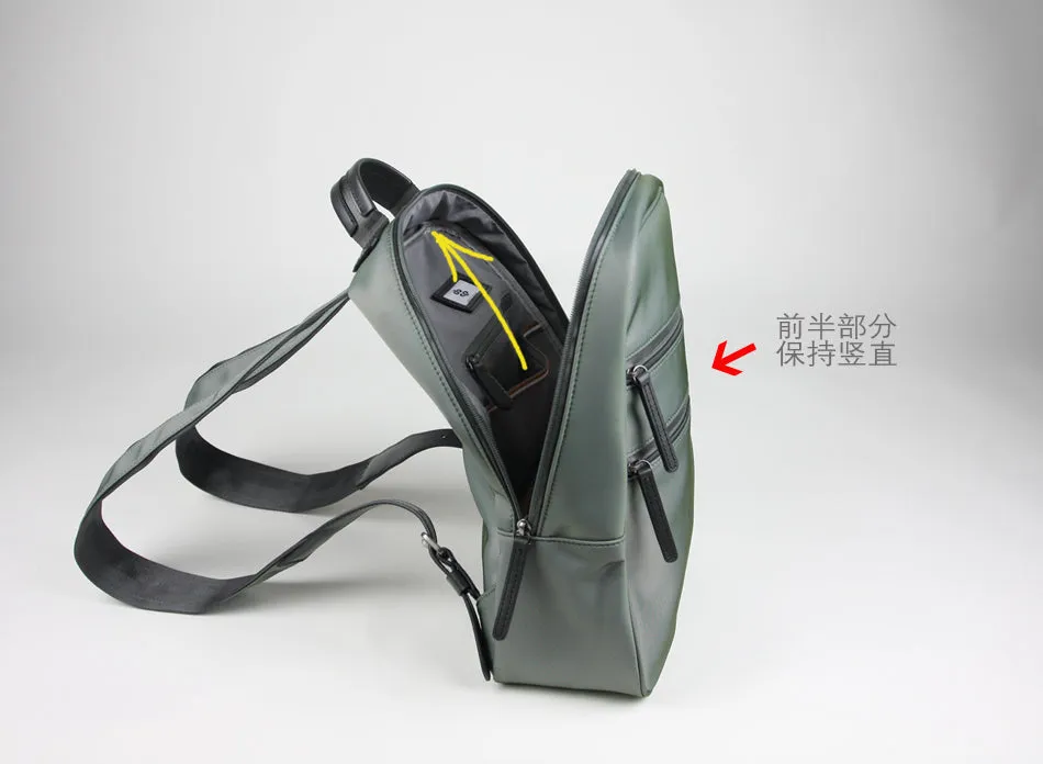 Womens Nylon Backpack Bag Khaki Best Satchel Backpack Nylon School Rucksack for Ladies
