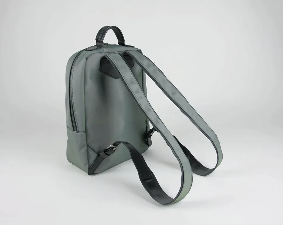 Womens Nylon Backpack Bag Khaki Best Satchel Backpack Nylon School Rucksack for Ladies
