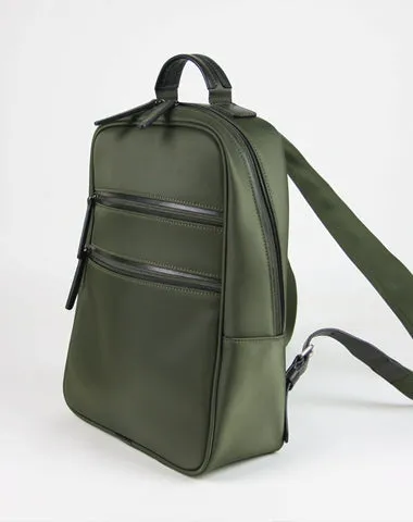 Womens Nylon Backpack Bag Khaki Best Satchel Backpack Nylon School Rucksack for Ladies