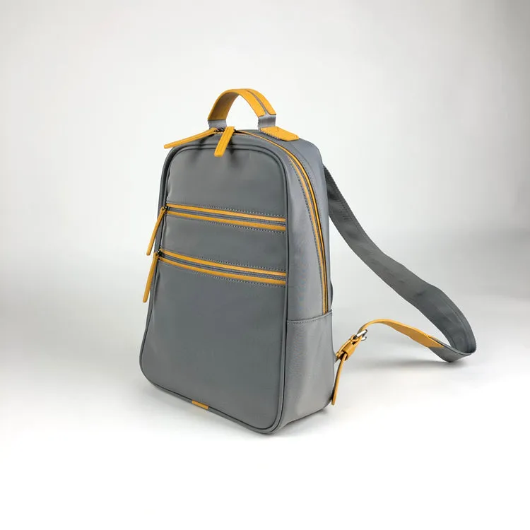 Womens Nylon Backpack Bag Khaki Best Satchel Backpack Nylon School Rucksack for Ladies