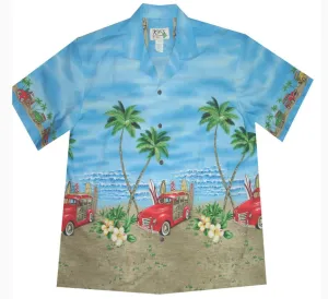 Woody Beach Hawaiian Shirt