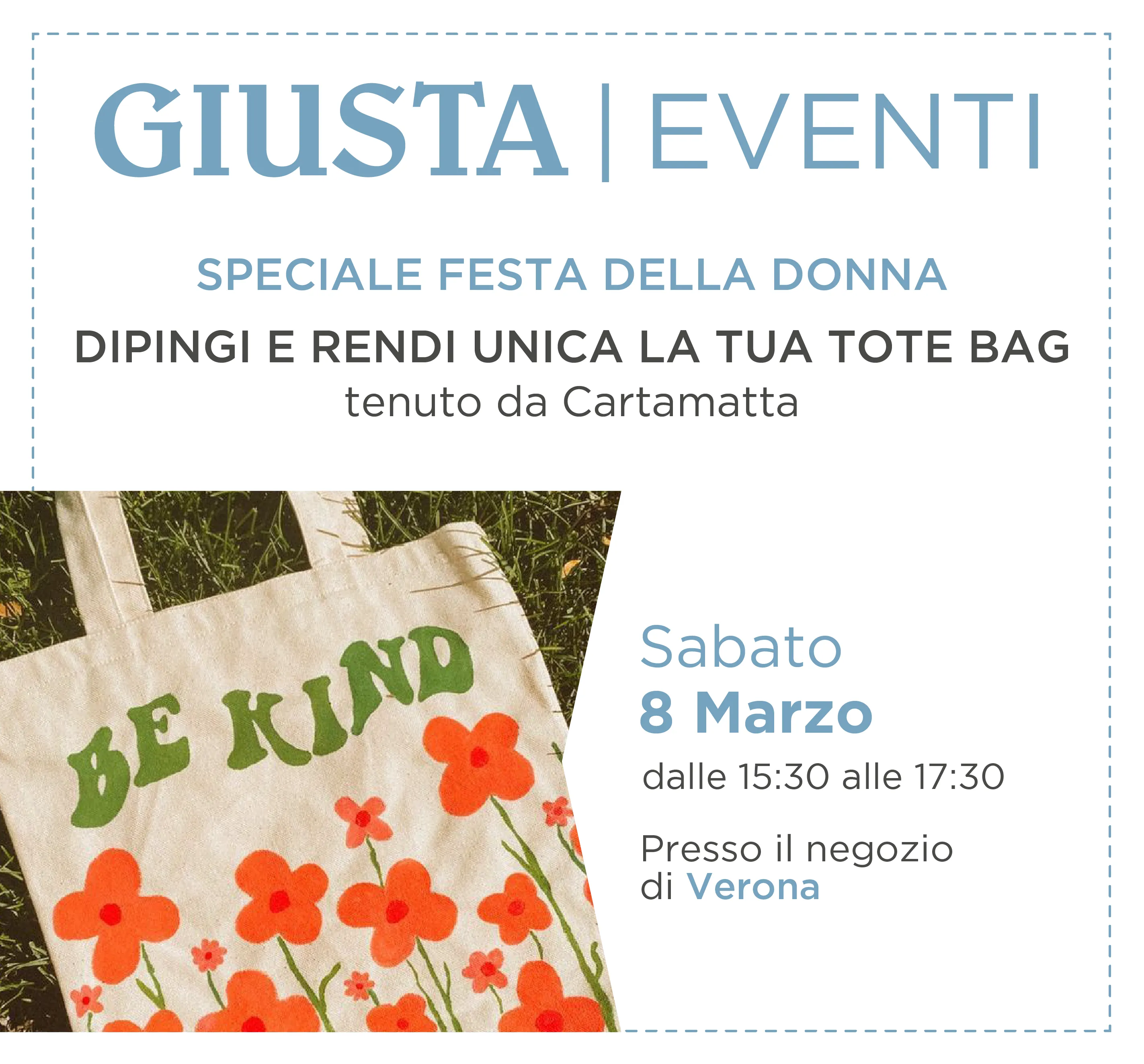 Workshop Pittura - Speciale Festa della Donna </i></br><span style="color: #C13F32">Sabato 8 Marzo 2025 </span></br><span style="font-weight: 200">Negozio di Verona</span>