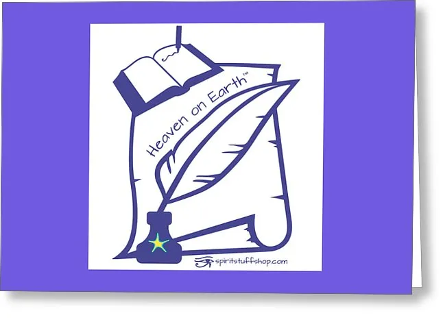 Writer Heaven On Earth - Greeting Card