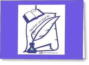 Writer Heaven On Earth - Greeting Card