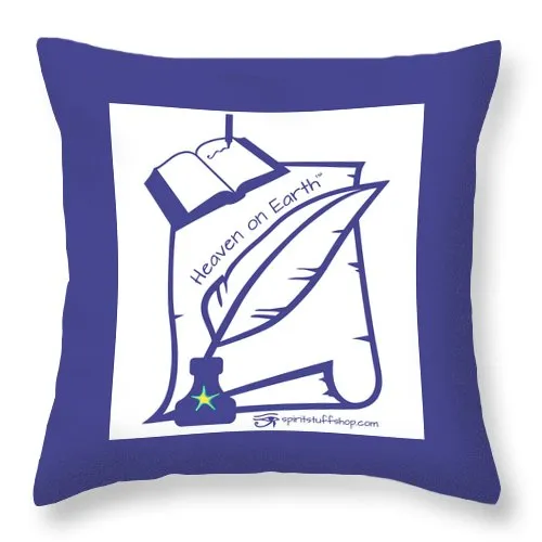 Writer Heaven On Earth - Throw Pillow