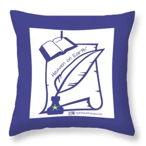 Writer Heaven On Earth - Throw Pillow
