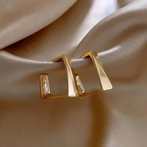 Y2K New Vintage Metal Geometric Earrings