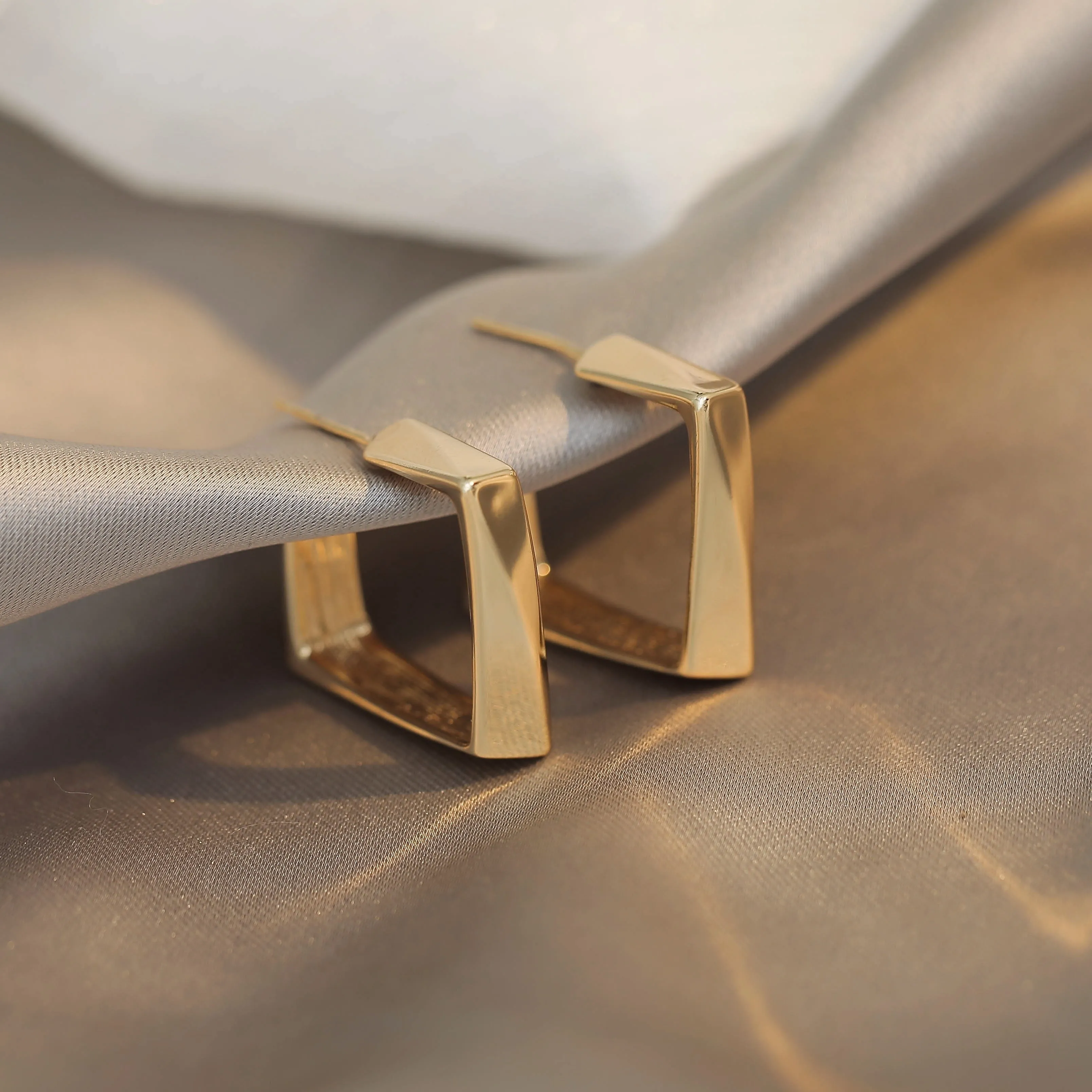 Y2K New Vintage Metal Geometric Earrings