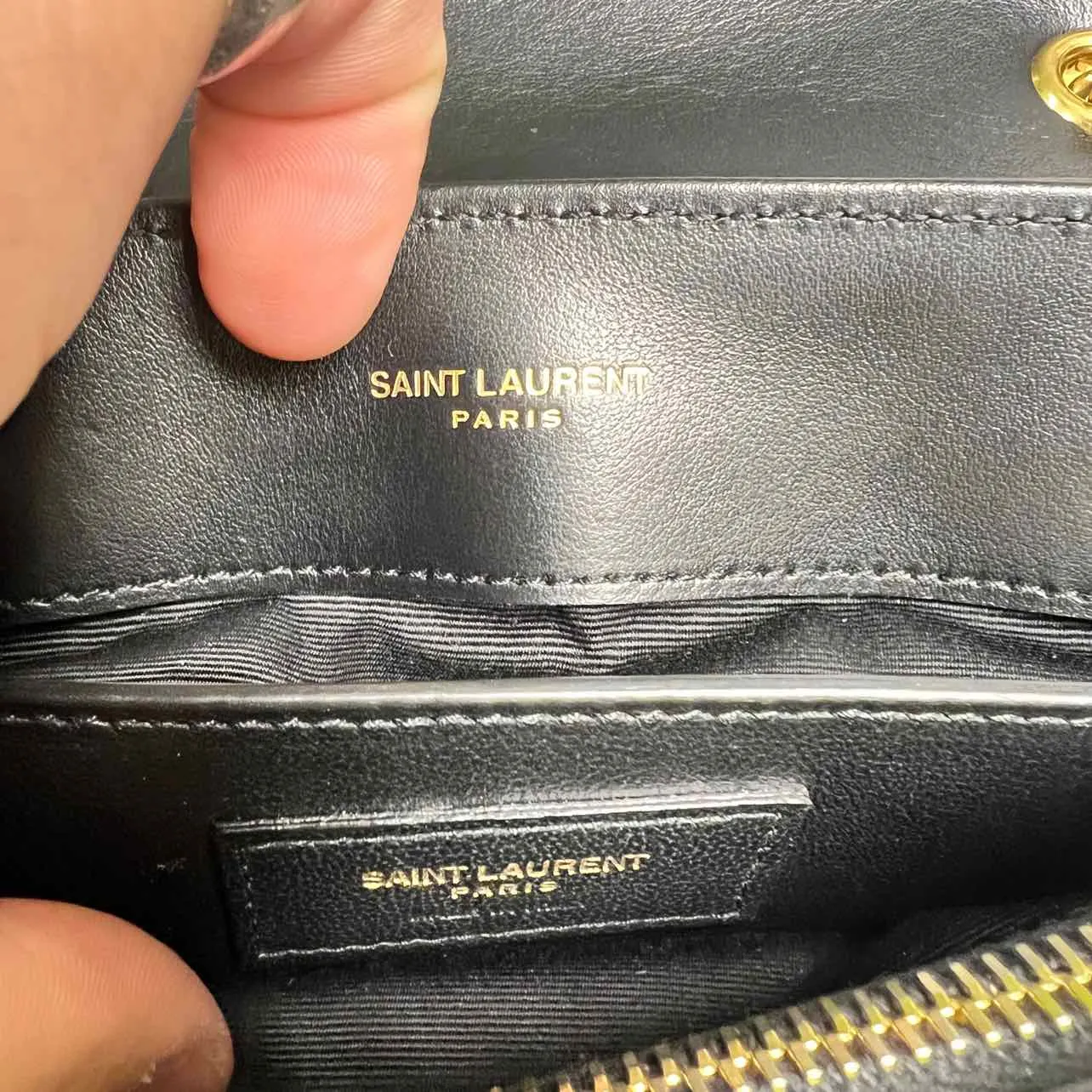 YSL Handbag "LOULOU SMALL" New Black Size Small