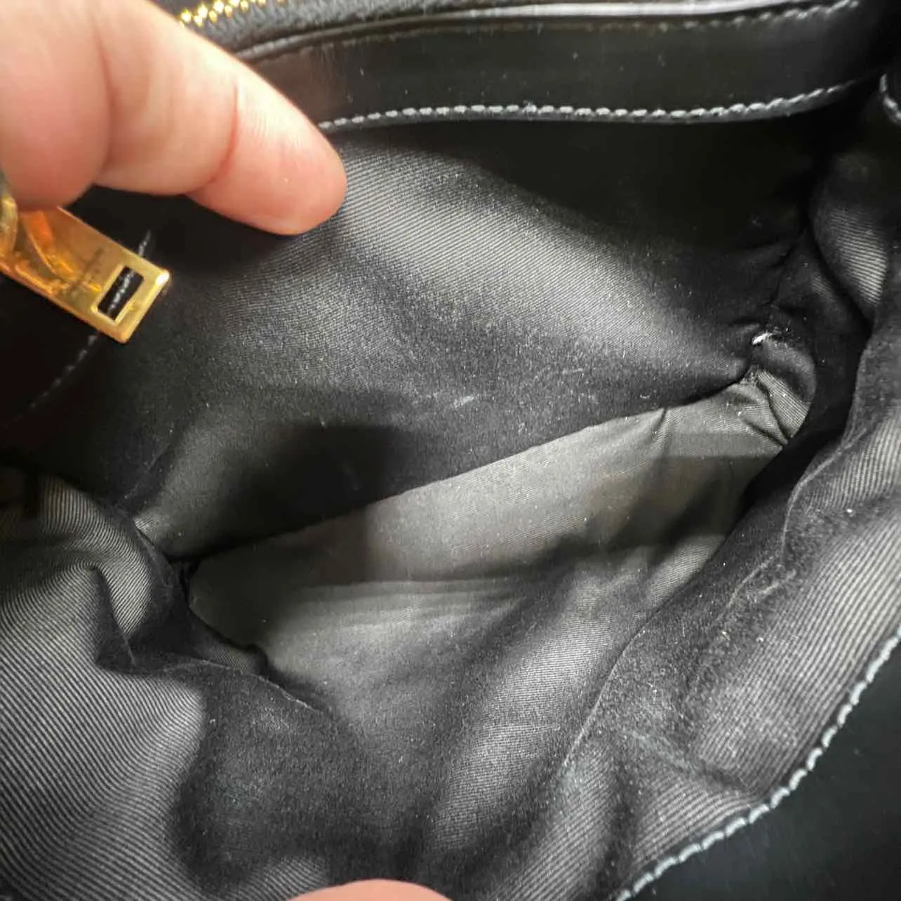 YSL Handbag "LOULOU SMALL" New Black Size Small