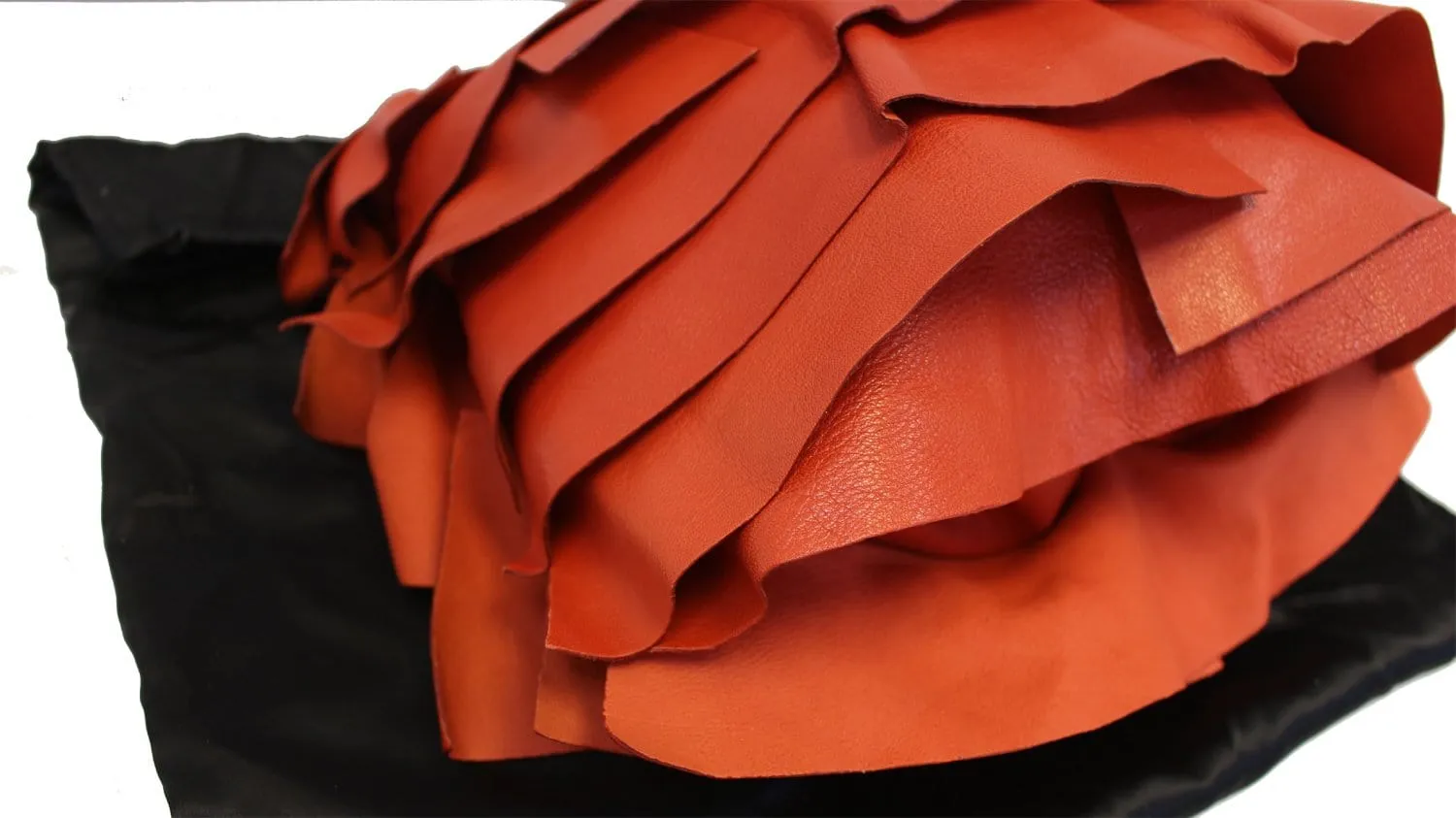 YVES SAINT LAURENT Red Leather St. Tropez Horn Bag - Final Call
