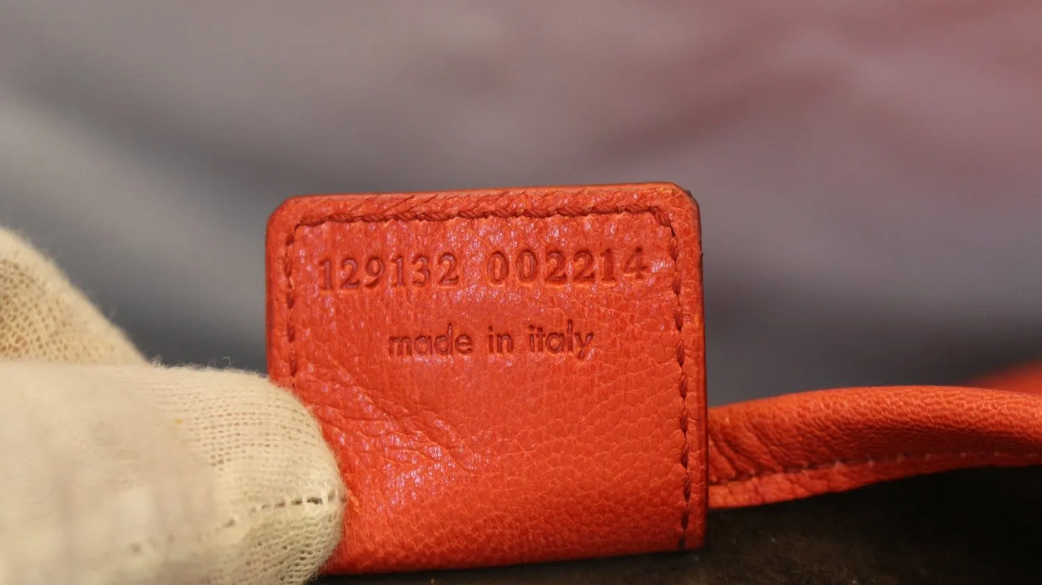 YVES SAINT LAURENT Red Leather St. Tropez Horn Bag - Final Call