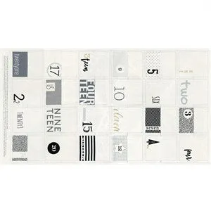 Zen Chic Seasonal Advent Calendar Panel in White