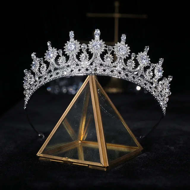 Zircon Tiaras Wedding Rhinestone Headband Bridal Hair Accessories