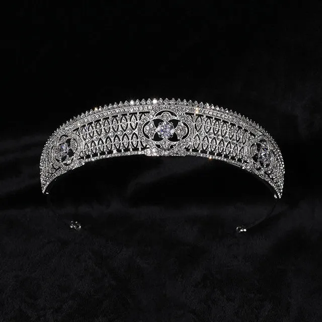 Zircon Tiaras Wedding Rhinestone Headband Bridal Hair Accessories