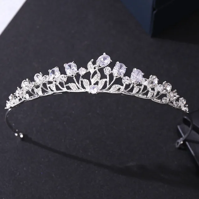 Zircon Tiaras Wedding Rhinestone Headband Bridal Hair Accessories