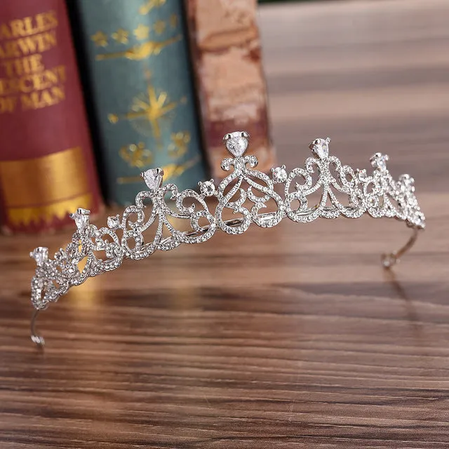 Zircon Tiaras Wedding Rhinestone Headband Bridal Hair Accessories