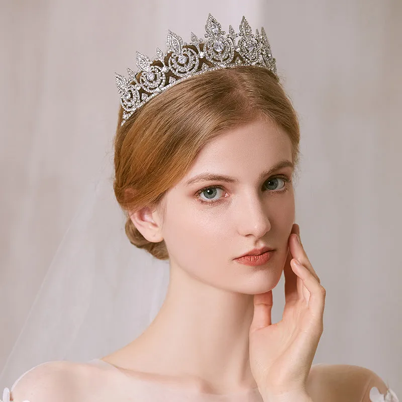 Zircon Tiaras Wedding Rhinestone Headband Bridal Hair Accessories