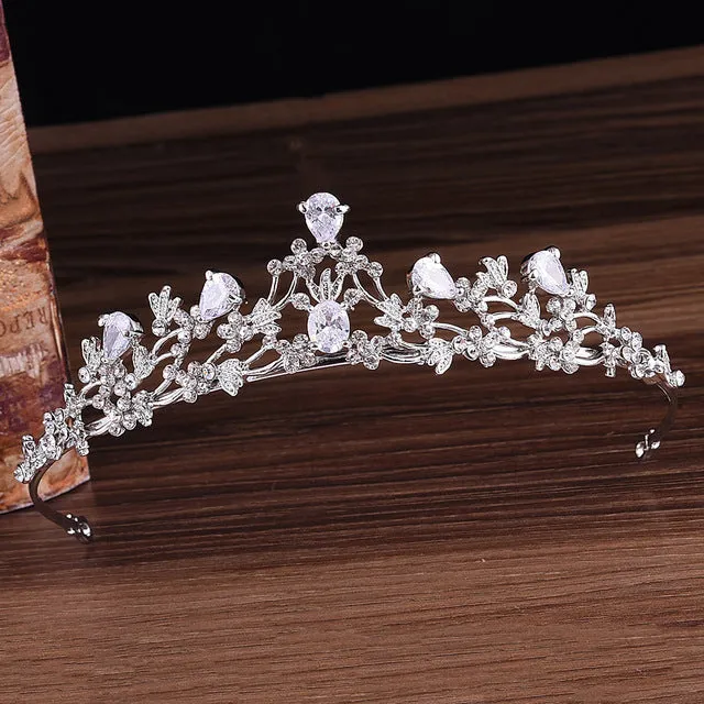 Zircon Tiaras Wedding Rhinestone Headband Bridal Hair Accessories