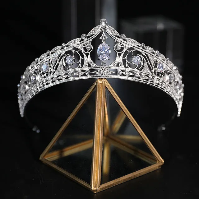 Zircon Tiaras Wedding Rhinestone Headband Bridal Hair Accessories