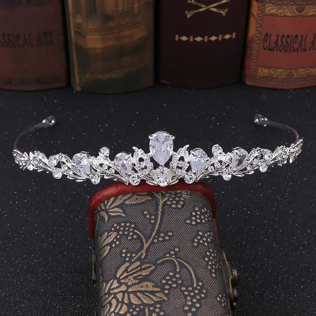 Zircon Tiaras Wedding Rhinestone Headband Bridal Hair Accessories