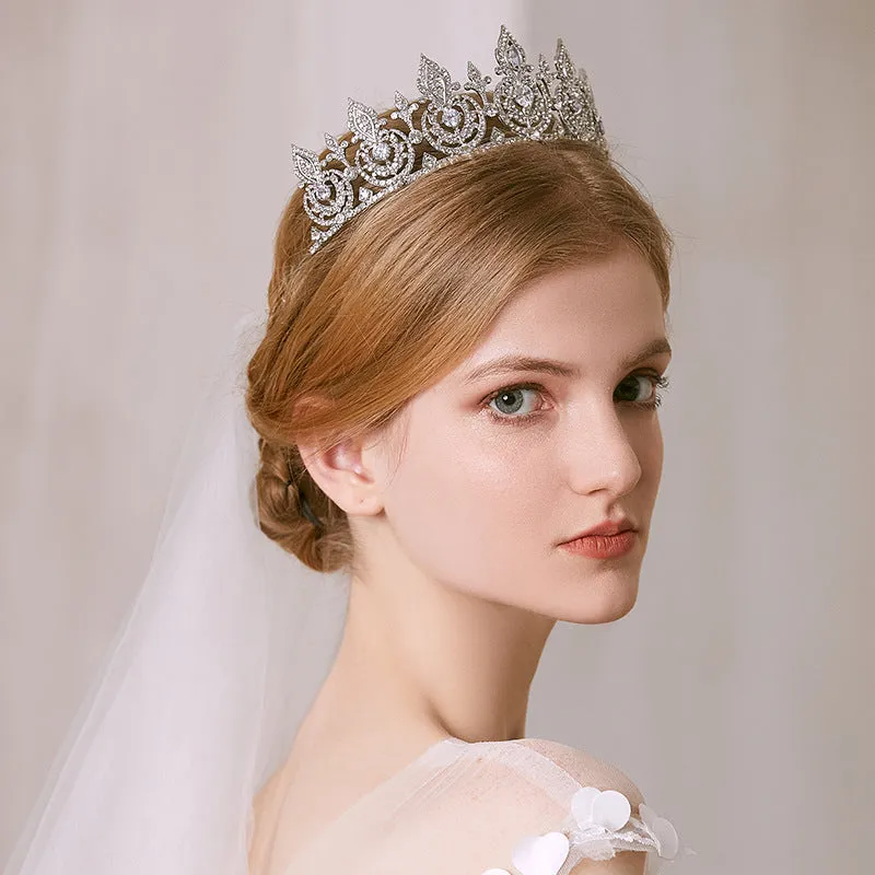Zircon Tiaras Wedding Rhinestone Headband Bridal Hair Accessories