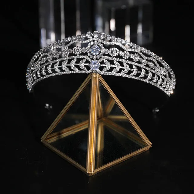 Zircon Tiaras Wedding Rhinestone Headband Bridal Hair Accessories
